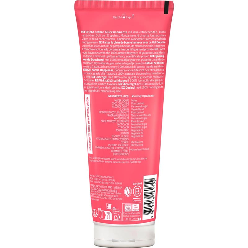 Weleda Happiness Shower Gel Grapefruit 200 ml Duschgel
