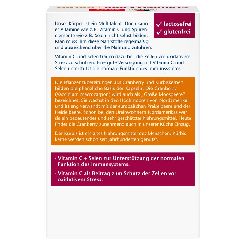 Doppelherz aktiv Cranberry + Kürbis 800 30 St Kapseln