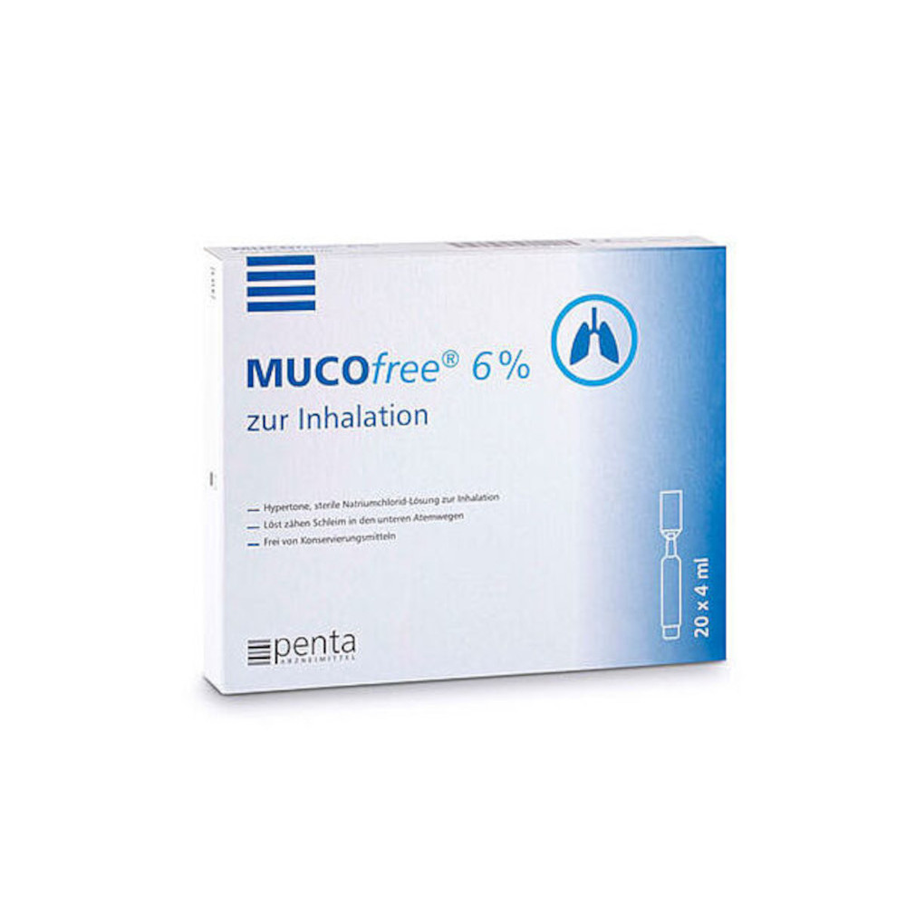 MUCOfree 6% zur Inhalation 20X4 ml Lösung für einen Vernebler