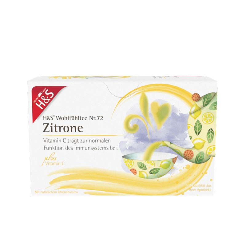 H&S Wohlfühltee Zitrone mit Vitamin C 20X2.5 g Filterbeutel