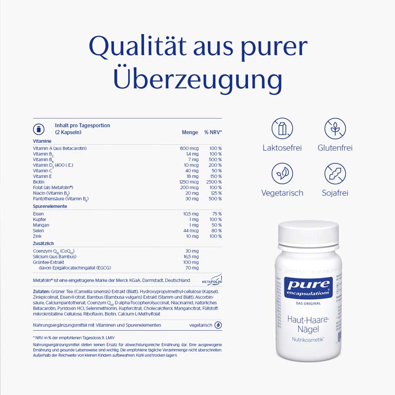 pure encapsulations Haut-Haare-Nägel  60 St Kapseln