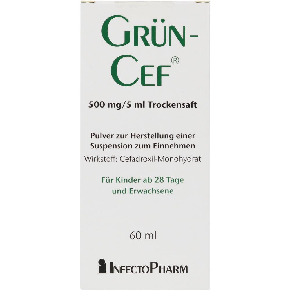 GRÜNCEF 500mg/5ml 60 ml Pulver zur Herstellung einer Suspension zum Einnehmen