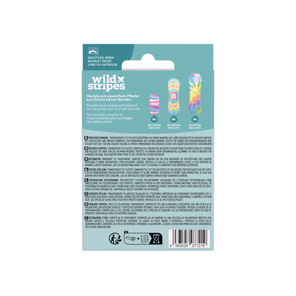 wild Stripes WATERPROOF SECURE 20 St Pflaster