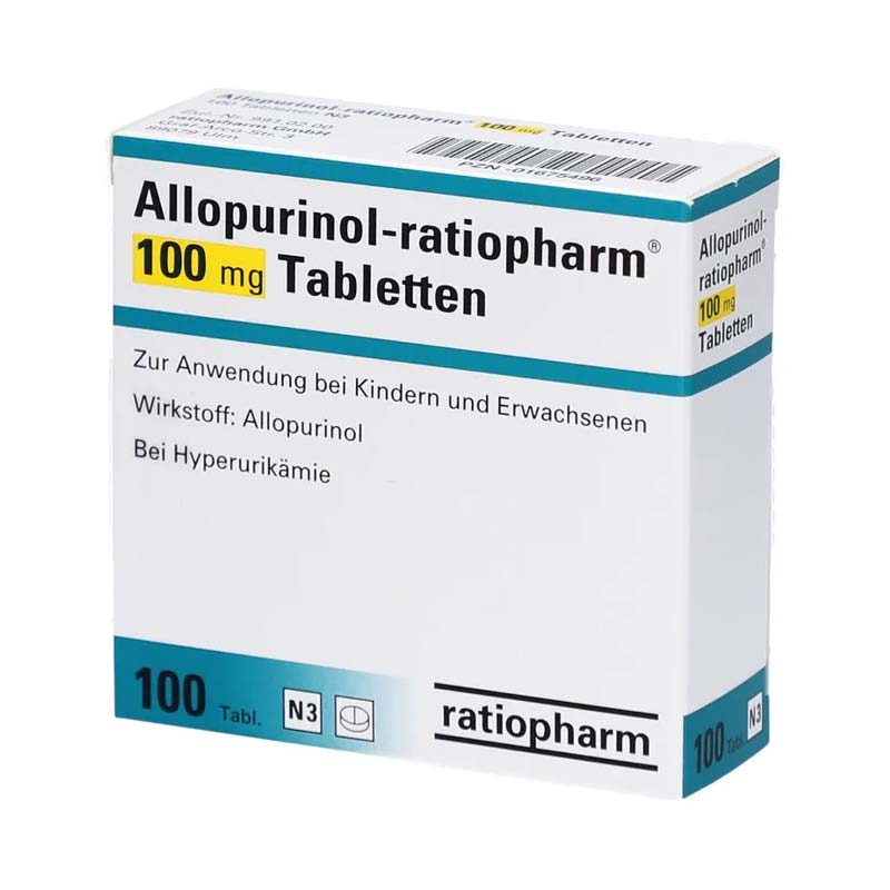 Allopurinol-ratiopharm 100mg 100 St Tabletten