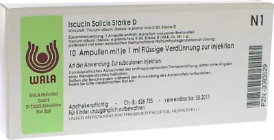 Iscucin Salicis Stärke D Ampullen 10X1 ml Ampullen