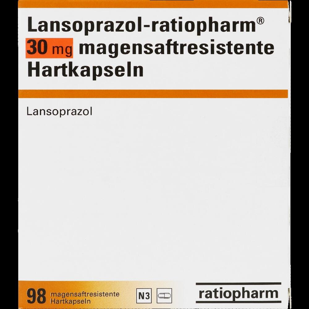 Lansoprazol-ratiopharm 30mg 98 St Kapseln magensaftresistent
