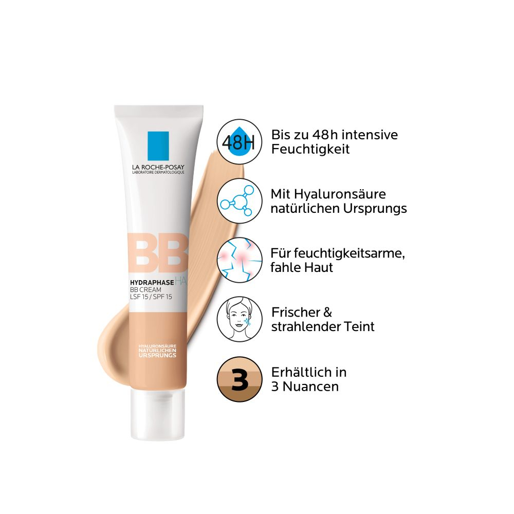 LA ROCHE-POSAY HYDRAPHASE HA BB CREME SPF 15 hell 40 ml Creme