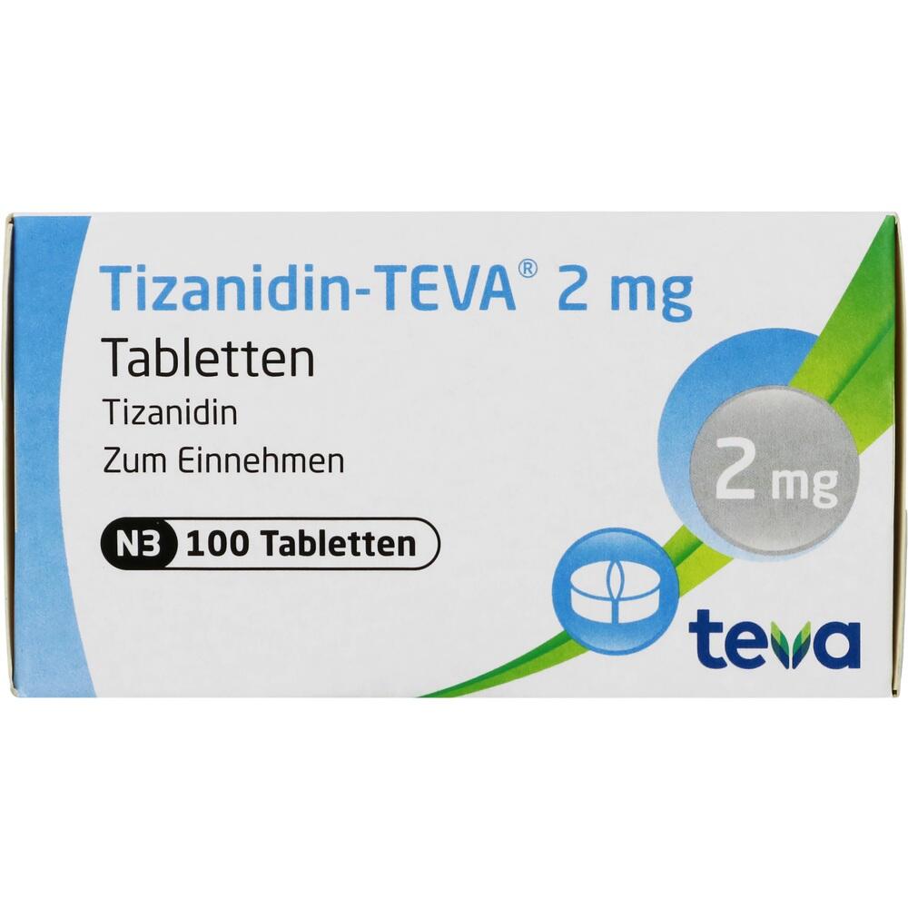 TIZANIDIN Teva 2 mg Tabletten 100 St Tabletten