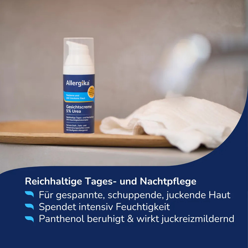 ALLERGIKA Gesichtscreme Urea 5% 50 ml Creme