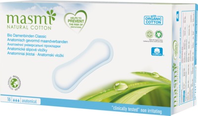 masmi Bio Damenbinden Classic 100% Bio-Baumwolle 1X16 St
