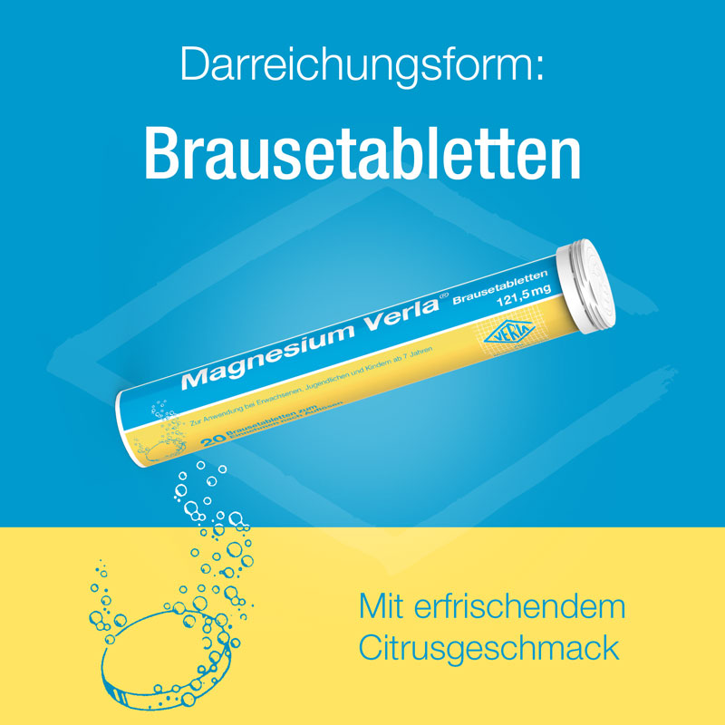 Magnesium Verla Brausetabletten 20 St Brausetabletten