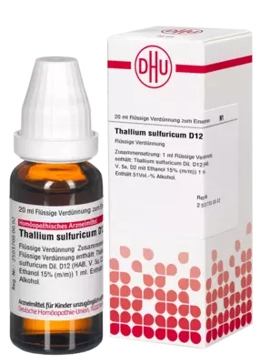 THALLIUM SULFURICUM D 12 Dilution 20 ml Dilution