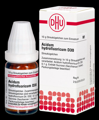 ACIDUM HYDROFLUORICUM D 30 Globuli 10 g Globuli