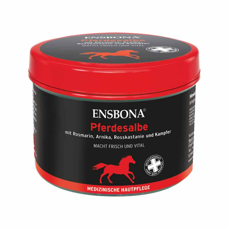 ENSBONA Pferdesalbe mit Rosmarin, Arnika, Rosskastanie & Kampfer 500 ml Salbe