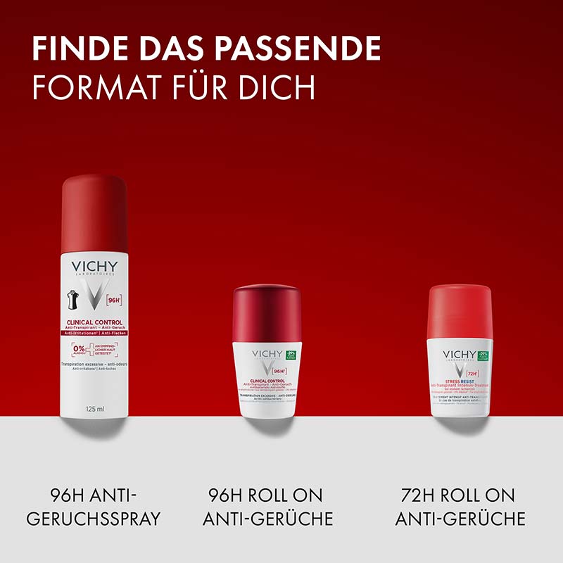 VICHY CLINICAL CONTROL 96H 2X125 ml Deospray