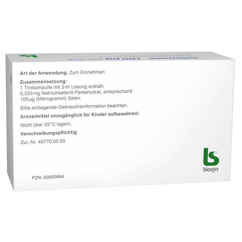 SELENASE 100 µg peroral Lösung zum Einnehmen 60X2 ml Lösung zum Einnehmen