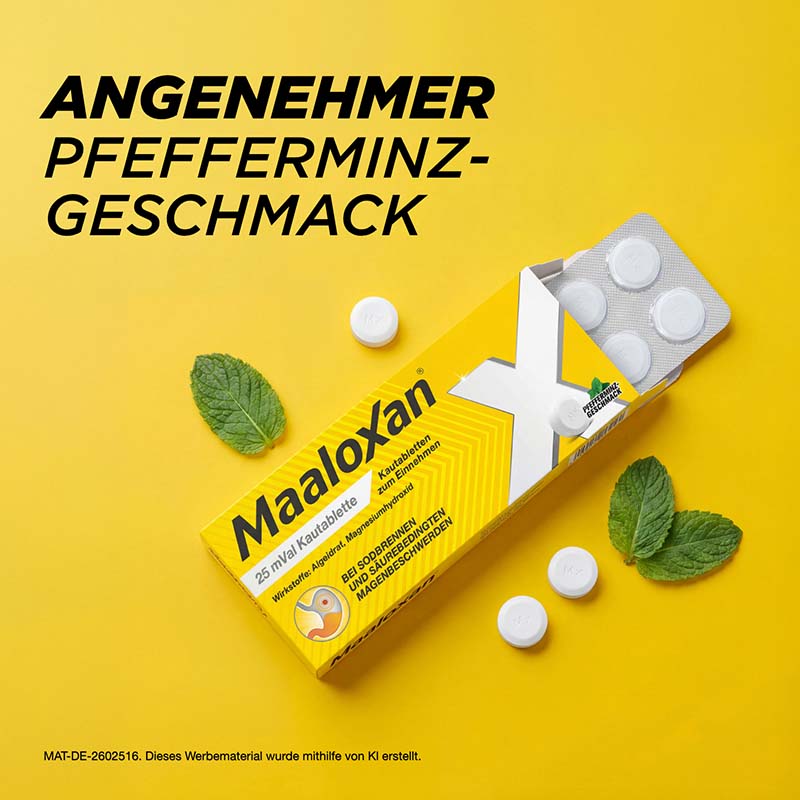 MAALOXAN Kautabletten bei Sodbrennen & Magenschmerzen 100 St Kautabletten