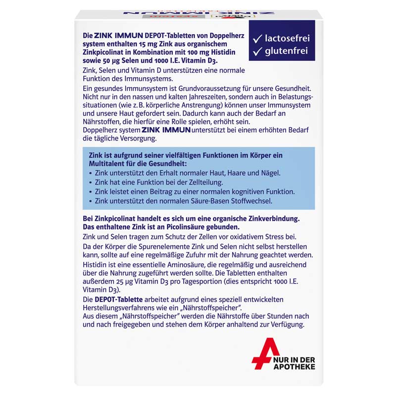 Doppelherz system ZINK IMMUN 30 St Tabletten