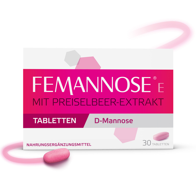 FEMANNOSE E MIT PREISELBEER-EXTRAKT TABLETTEN D-Mannose 30 St Tabletten