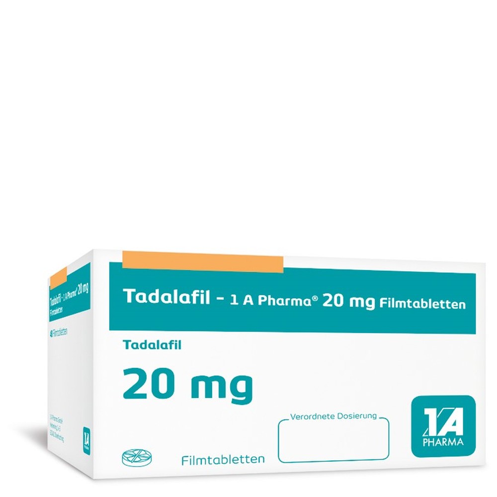 TADALAFIL-1 A Pharma 20 mg Filmtabletten 4 St Filmtabletten