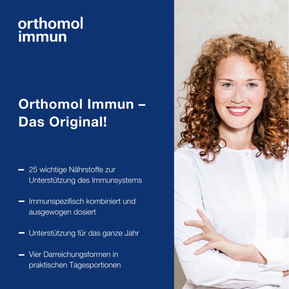 orthomol immun - Mikronährstoffe mit Vitamin C, Vitamin D und Zink - Tabletten/Kapseln