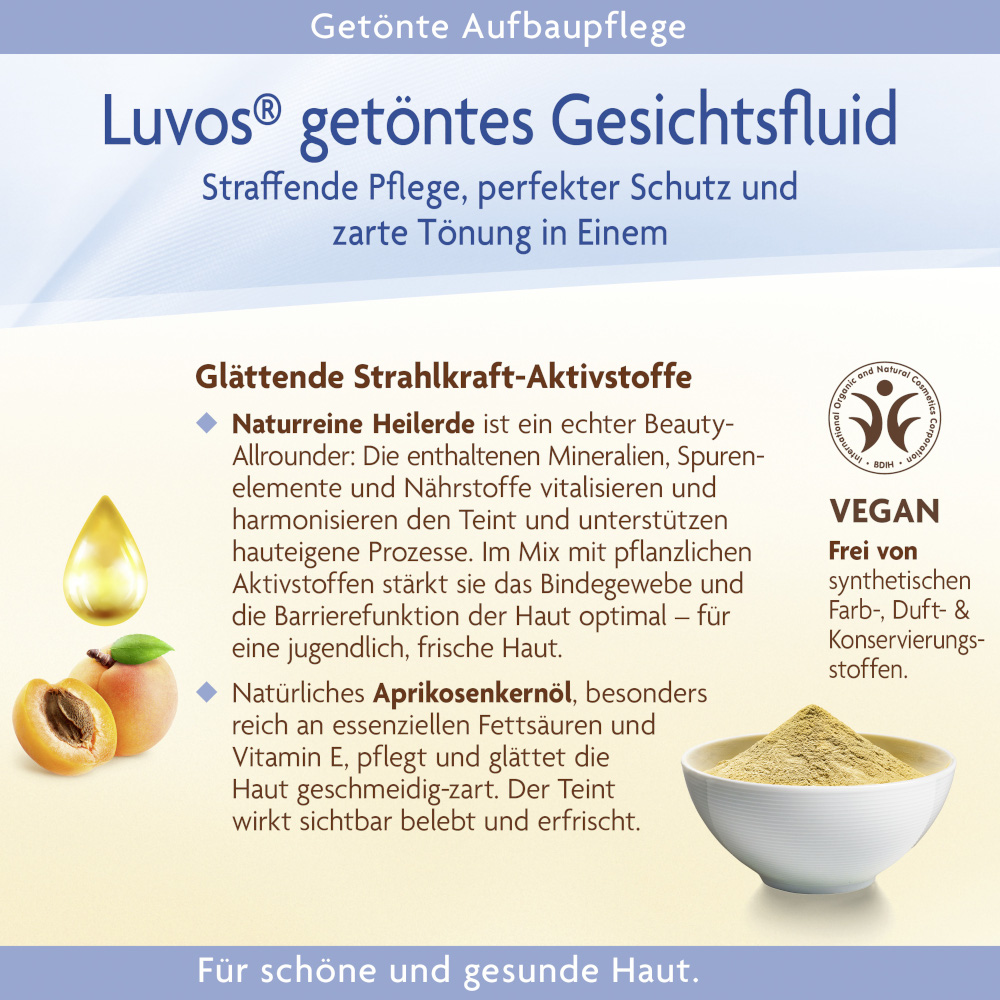 Luvos HEILERDE Getöntes Gesichtsfluid  50 ml Emulsion