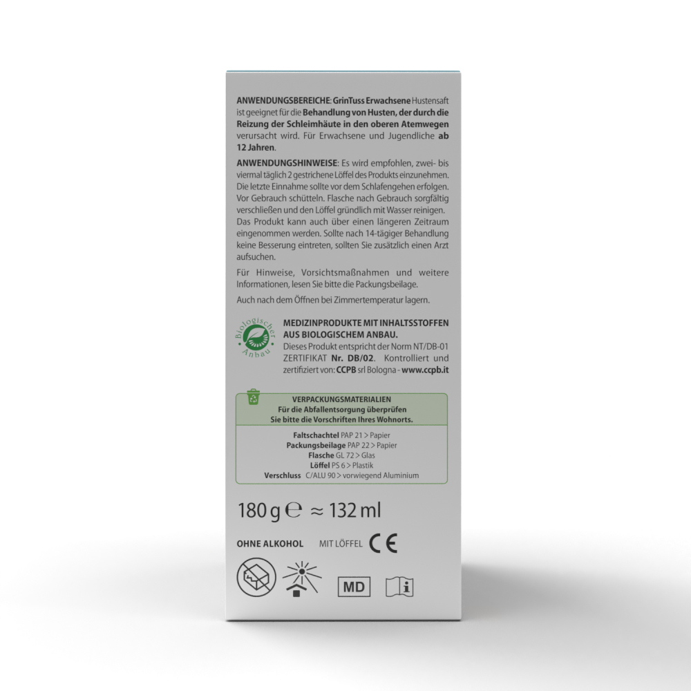 grinTuss Erwachsene HUSTEN 180 g Sirup