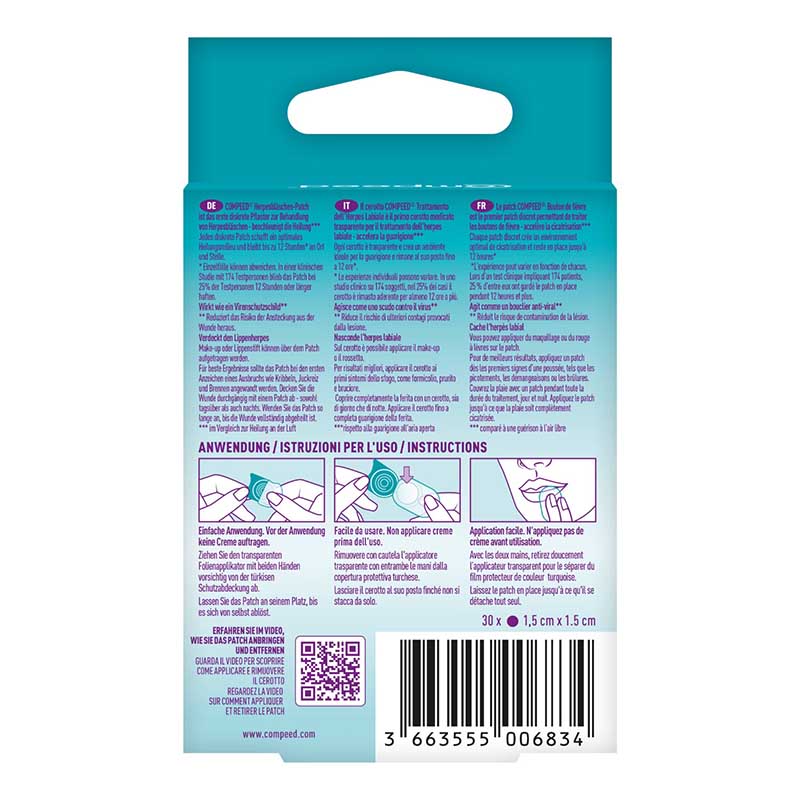 Compeed HERPES PATCH 30 St Pflaster