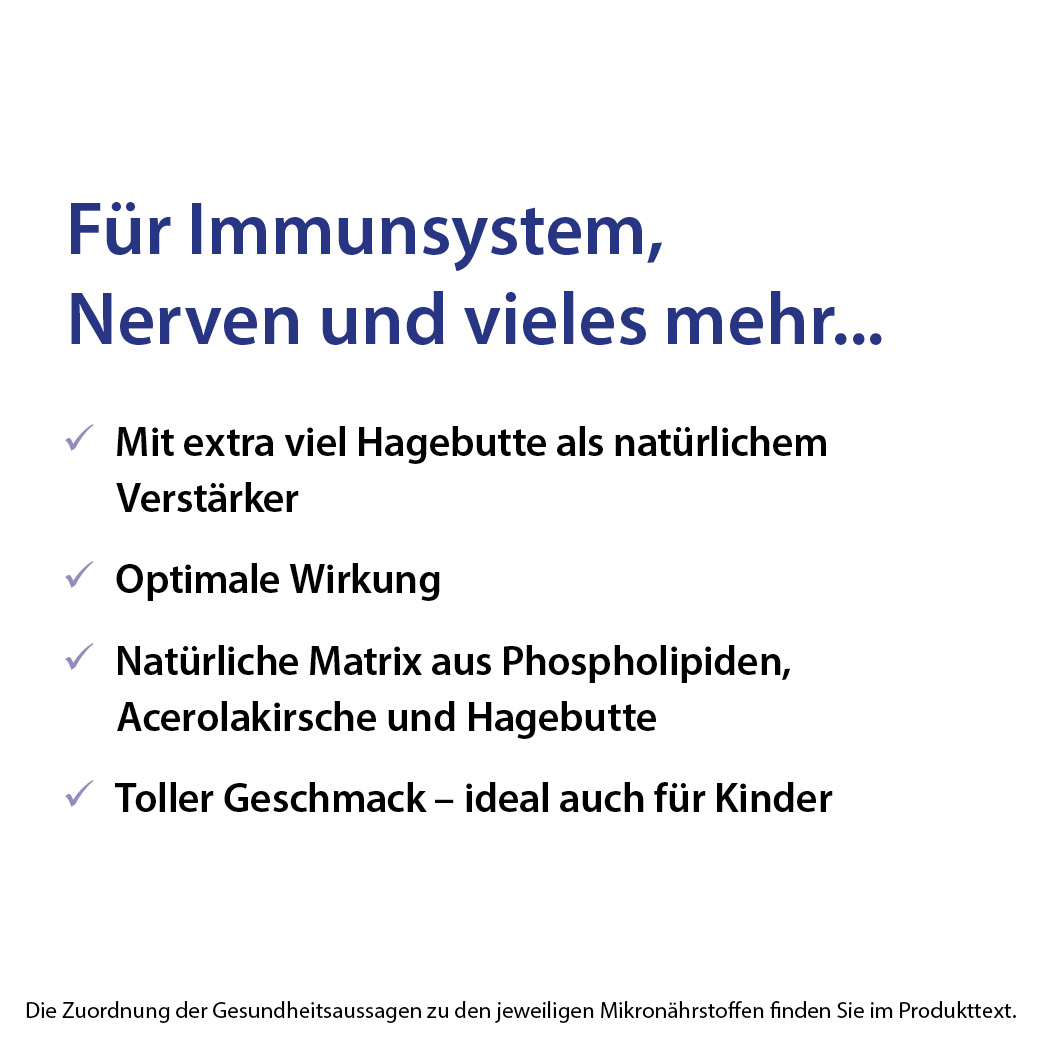 Dr. Jacob's Vitamin-C-Phospholipid Hagebutte Acerola Pulver