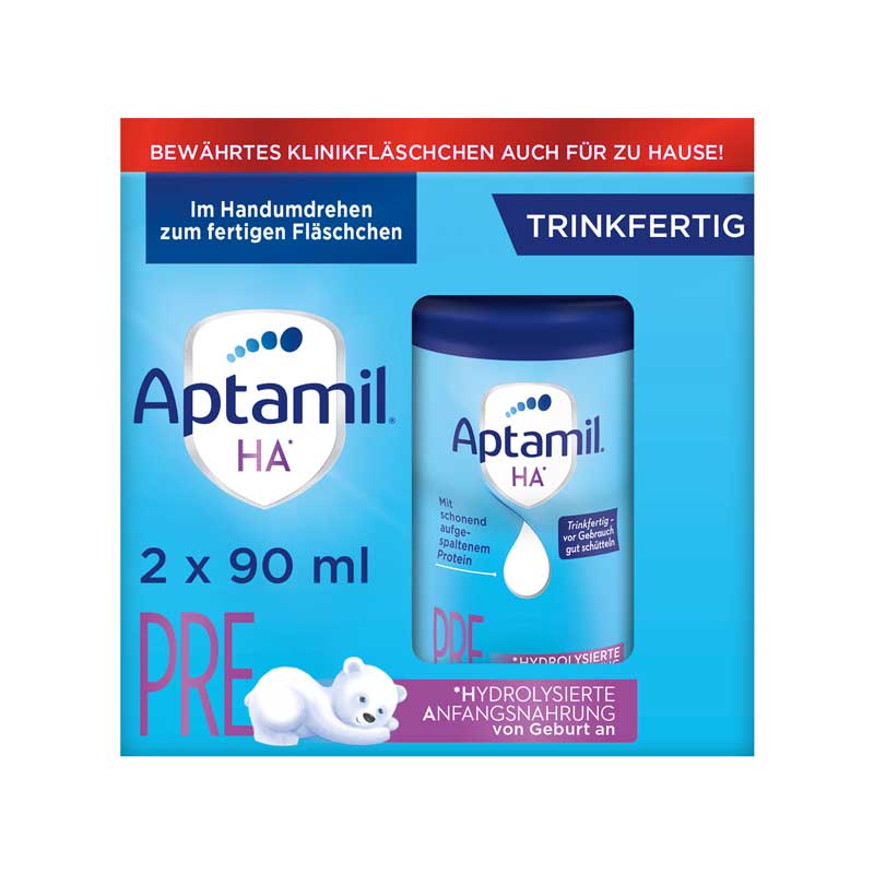 Aptamil HA PRE ANFANGSNAHRUNG 2X90 ml Flüssigkeit