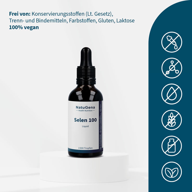 NatuGena Selen 100 Liquid 50 ml Tropfen
