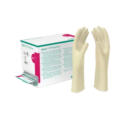 Vasco OP Sensitive Pf Steril Latex Gr.9 2 St Handschuhe