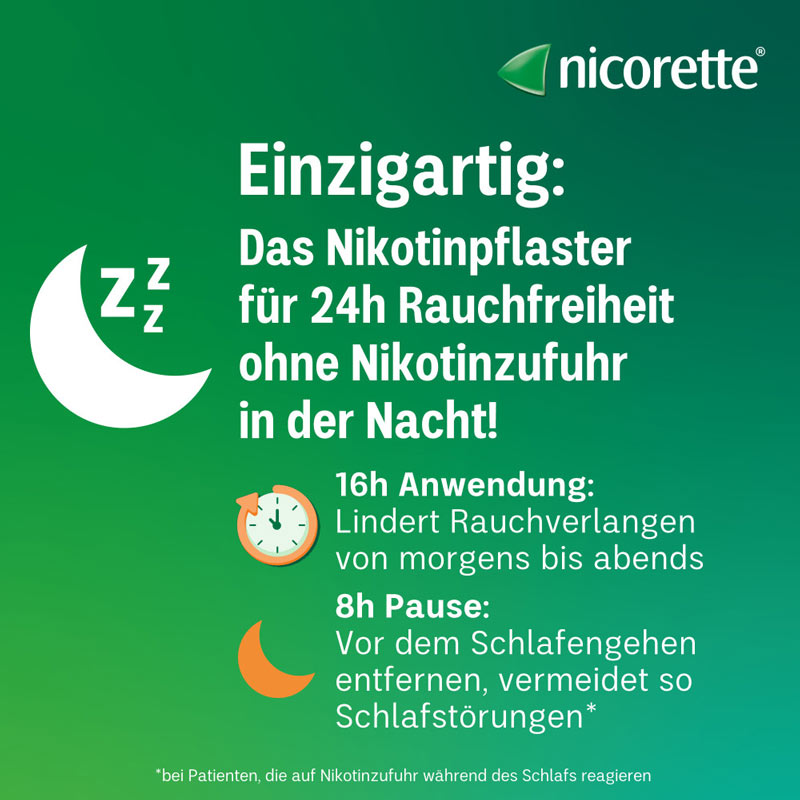 nicorette Nikotinpflaster mit 10 mg Nikotin zur Raucherentwöhnung
