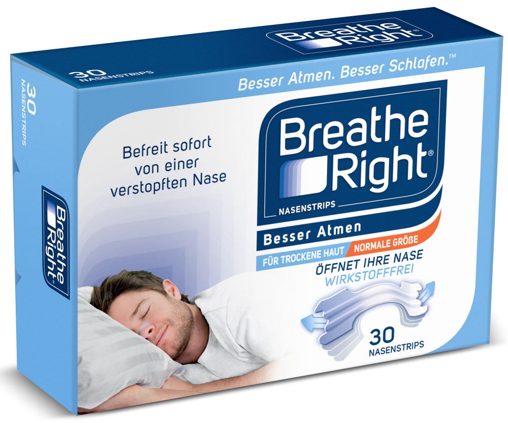 Besser Atmen Breathe Right Nasenstrips Transparent Normal 30 St Pflaster