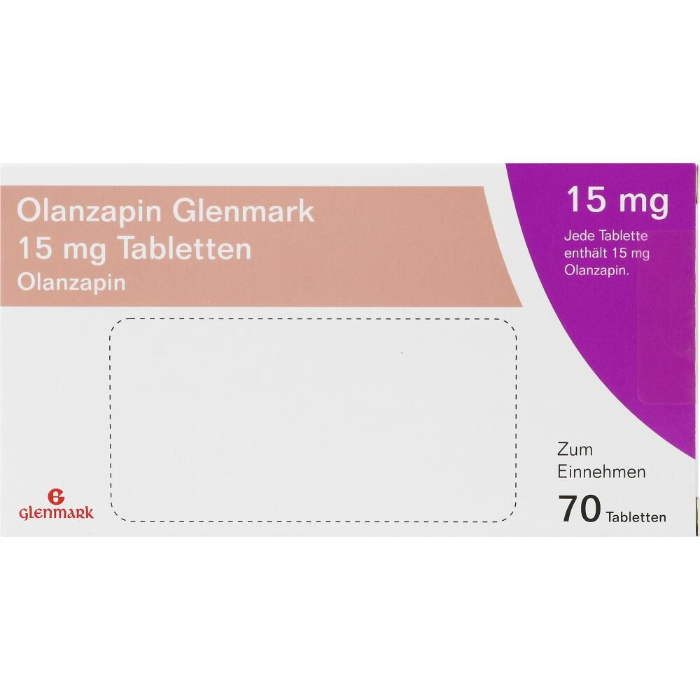 Olanzapin Glenmark 15mg 70 St Tabletten