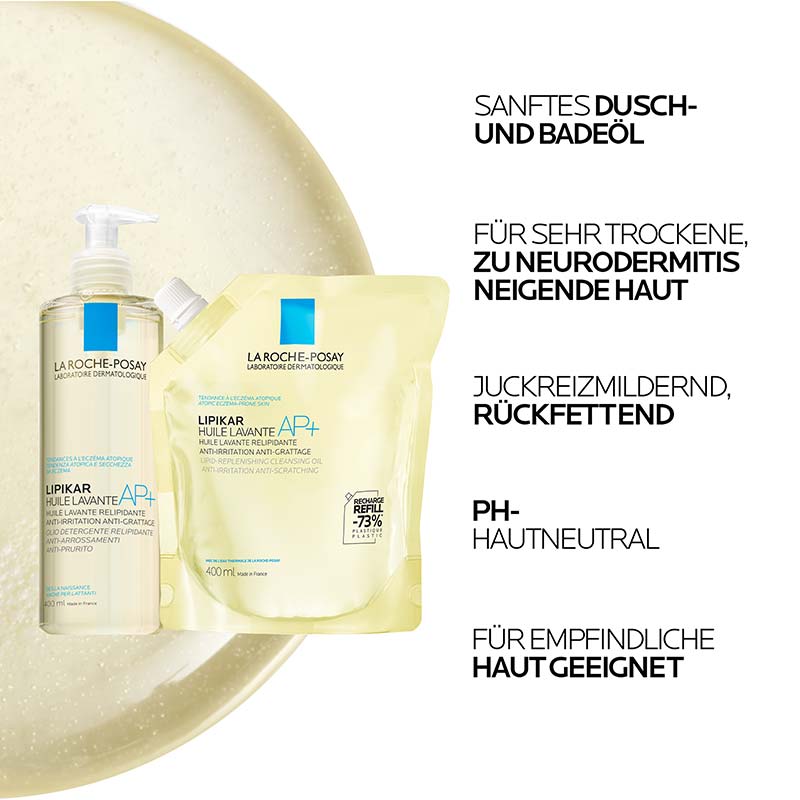 LA ROCHE-POSAY LIPIKAR HUILE LAVANTE AP+ 400 ml Öl