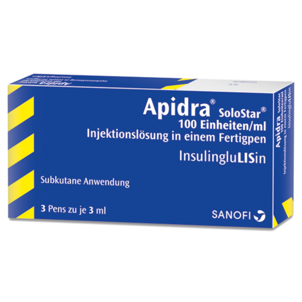 Apidra SoloStar 100 Einheiten/ml 10X3 ml Injektionslösung in einem Fertigpen