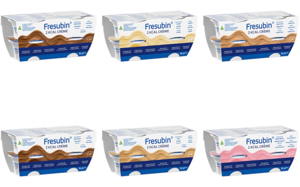Fresubin 2 kcal Creme Mischkarton 24X125 g Flüssigkeit
