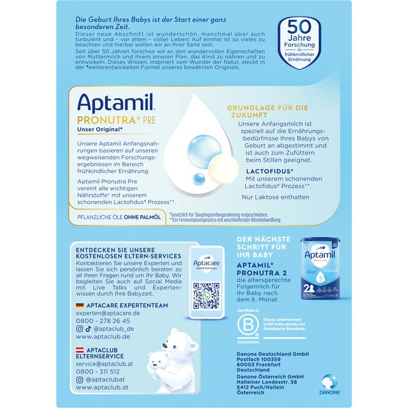 Aptamil PRONUTRA PRE ANFANGSMILCH 1200 g Pulver