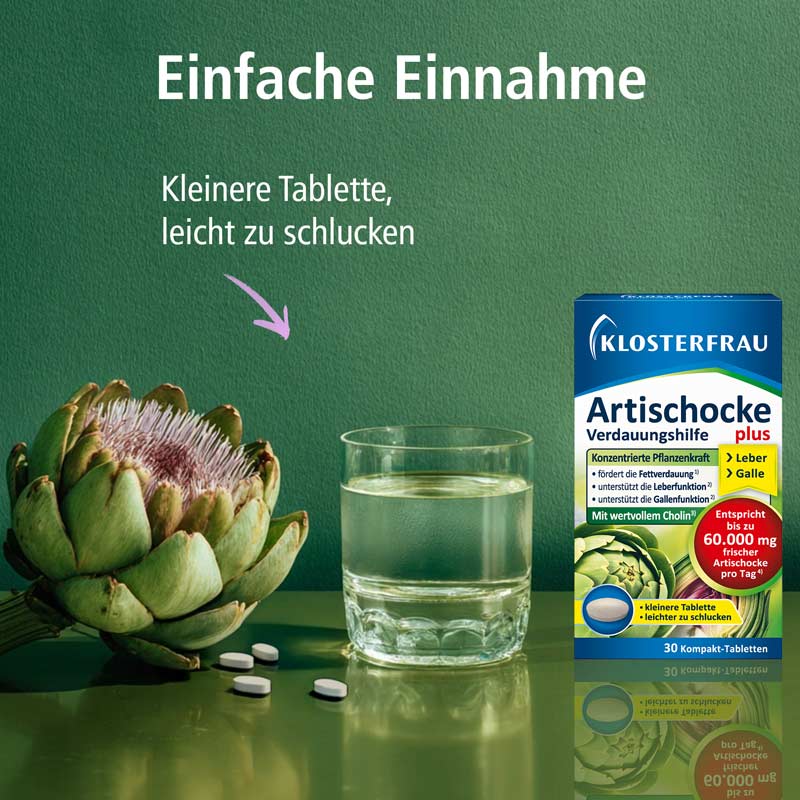 KLOSTERFRAU ARTISCHOCKE plus Cholin 30 St Tabletten