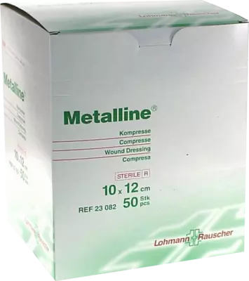 METALLINE Kompressen 10x12 cm steril 50 St Kompressen