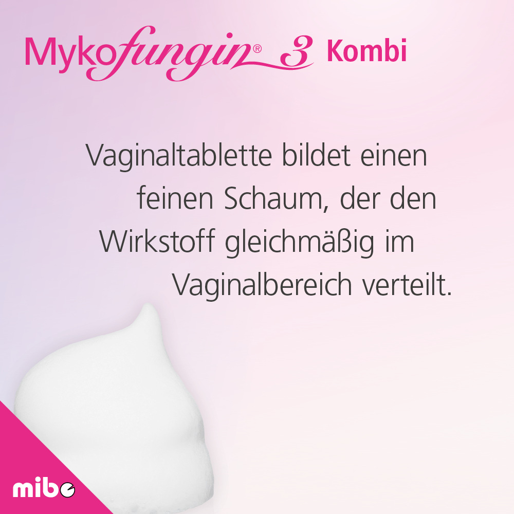 Mykofungin 3 Kombi 200mg Vaginaltabletten+ 10mg/g Creme 1 Packung Kombipackung