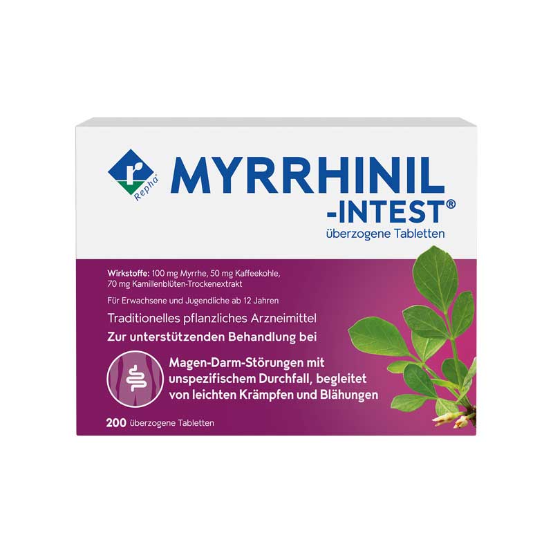 MYRRHINIL-INTEST 200 St Überzogene Tabletten