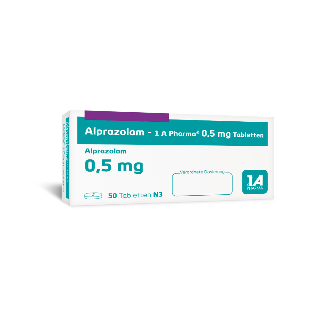 Alprazolam-1 A Pharma 0,5mg 50 St Tabletten