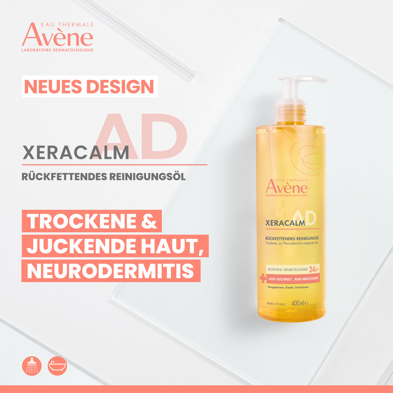 Avène XERACALM AD RÜCKFETTENDES REINIGUNGSÖL 400 ml Öl