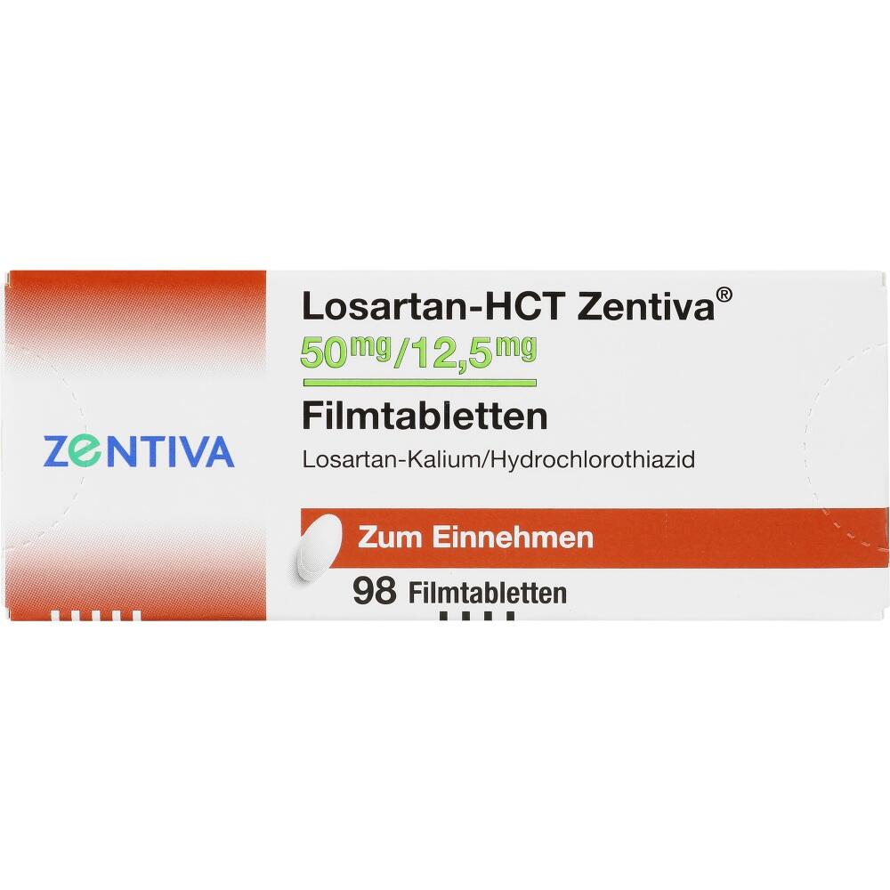 Losaratan-HCT Zentiva 50 mg/12,5 mg 98 St Filmtabletten