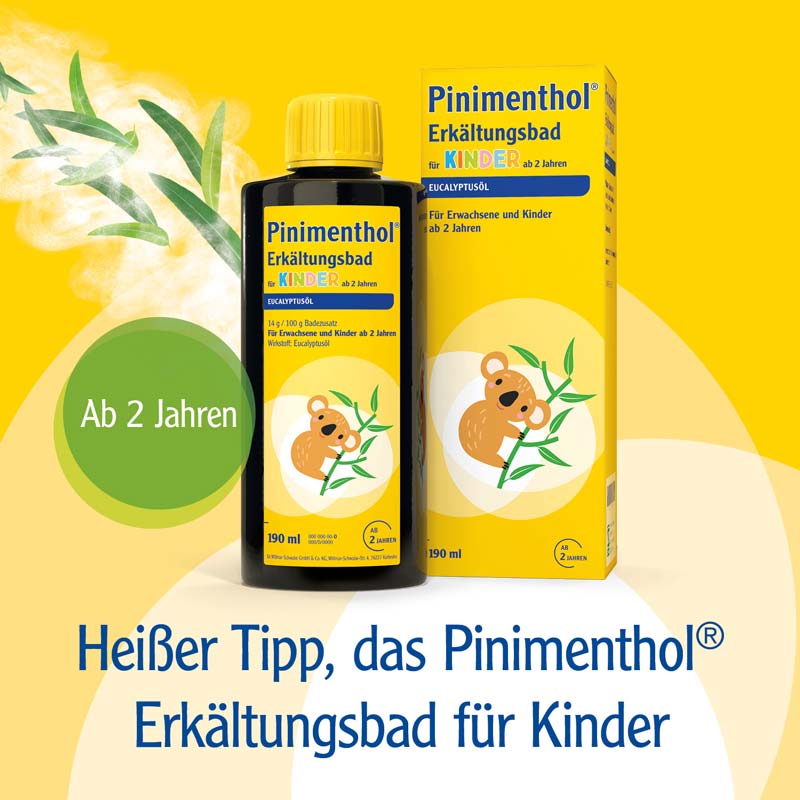 Pinimenthol Erkältungsbalsam mild ab 2 Jahren - mit Eucalyptus- und Kiefernnadelöl 20 g Salbe