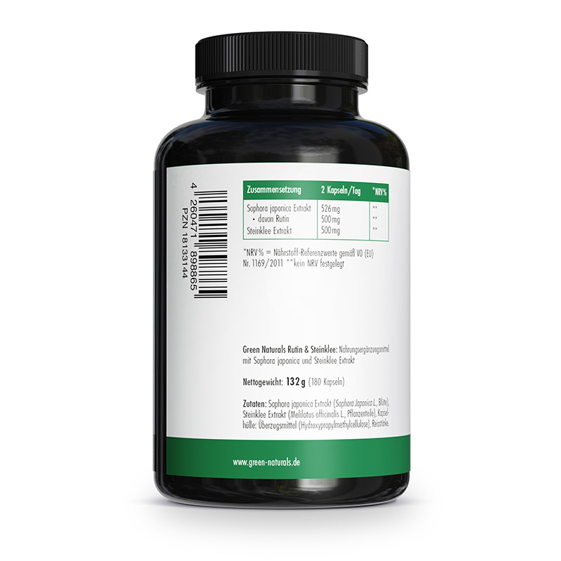 GREEN NATURALS RUTIN & STEINKLEE 180 St Kapseln