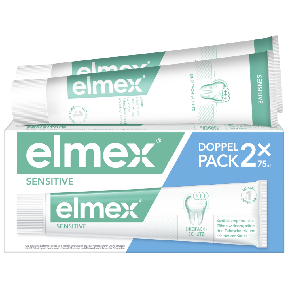 elmex SENSITIVE Zahnpasta Doppelpack 2X75 ml Zahnpasta