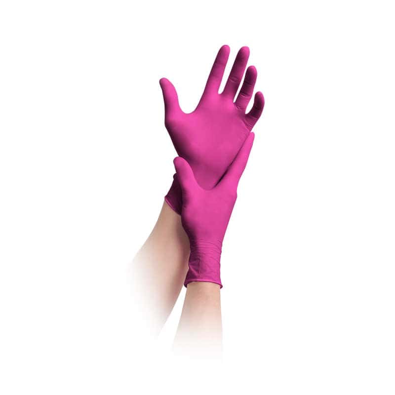 MaiMed solution 100 magenta Nitril Untersuchungshandschuh  L ungepudert 100 St Handschuhe